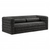 Modway Relle Channel Tufted Boucle Upholstered Sofa Charcoal
