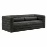 Modway Relle Channel Tufted Boucle Upholstered Sofa Charcoal - Modway Relle Channel Tufted Boucle Upholstered Sofa Charcoal