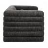Modway Relle Channel Tufted Boucle Upholstered Sofa Charcoal Side