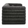 Modway Relle Channel Tufted Boucle Upholstered Sofa Charcoal Side - Modway Relle Channel Tufted Boucle Upholstered Sofa Charcoal Side