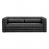 Modway Relle Channel Tufted Boucle Upholstered Sofa Charcoal Front