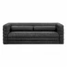 Modway Relle Channel Tufted Boucle Upholstered Sofa Charcoal Front - Modway Relle Channel Tufted Boucle Upholstered Sofa Charcoal Front