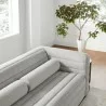 Modway Relle Channel Tufted Boucle Upholstered Sofa  Top - Modway Relle Channel Tufted Boucle Upholstered Sofa  Top