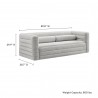 Modway Relle Channel Tufted Boucle Upholstered Sofa 