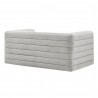 Modway Relle Channel Tufted Boucle Upholstered Loveseat Newsprint Back
