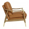 Modway Langford Vegan Leather Accent Armchair Side