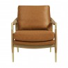 Modway Langford Vegan Leather Accent Armchair Front