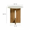 Modway Tarin Acacia Wood and Marble Side Table 1 - Modway Tarin Acacia Wood and Marble Side Table 1