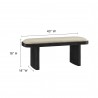 Modway Iver 43" Upholstered Wood Accent Bench