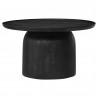 Modway Holloway 30" Round Wood Coffee Table Black