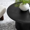 Modway Holloway 30" Round Wood Coffee Table Black