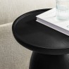 Modway Holloway Round Wood Side Table Black