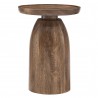 Modway Holloway Round Wood Side Table Black Front