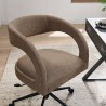 Modway Pinnacle Upholstered Office Chair Brown