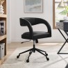 Modway Pinnacle Vegan Leather Office Chair Black