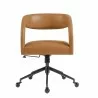 Modway Pinnacle Vegan Leather Office Chair Brown Front - Modway Pinnacle Vegan Leather Office Chair Brown Front