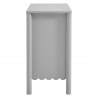 Modway Emmeline 35" 2-Door Scalloped Sideboard Cabinet Gray Side