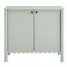 Modway Emmeline 35" 2-Door Scalloped Sideboard Cabinet Green Front