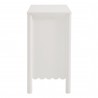 Modway Emmeline 35" 2-Door Scalloped Sideboard Cabinet White Side