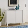 Modway Emmeline 35" 2-Door Scalloped Sideboard Cabinet White