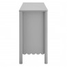 Modway Emmeline 66" 4-Door Scalloped Sideboard Cabinet Gray Side
