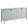 Modway Emmeline 66" 4-Door Scalloped Sideboard Cabinet Green