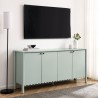 Modway Emmeline 66" 4-Door Scalloped Sideboard Cabinet Green