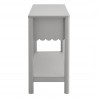 Modway Emmeline 3-Drawer Scalloped Console Table Gray Side