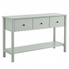 Modway Emmeline 3-Drawer Scalloped Console Table Green