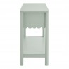 Modway Emmeline 3-Drawer Scalloped Console Table Green Side