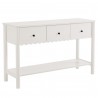 Modway Emmeline 3-Drawer Scalloped Console Table White
