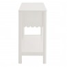 Modway Emmeline 3-Drawer Scalloped Console Table White Side