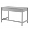 Modway Emmeline 1-Drawer Scallop Writing Desk Gray Back