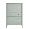 Modway Emmeline Scalloped 5-Drawer Chest Green Front