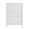 Modway Emmeline Scalloped 5-Drawer Chest White Front