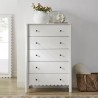 Modway Emmeline Scalloped 5-Drawer Chest White