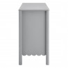 Modway Emmeline Scalloped 6-Drawer Dresser Gray Side