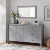 Modway Emmeline Scalloped 6-Drawer Dresser 
