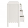 Modway Emmeline Scalloped 6-Drawer Dresser White Side