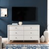 Modway Emmeline Scalloped 6-Drawer Dresser White