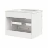 Modway Zia 24" Wall-Mount Bathroom Vanity with Marble Sink White - Modway Zia 24" Wall-Mount Bathroom Vanity with Marble Sink White