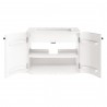 Modway Zia 24" Wall-Mount Bathroom Vanity with Marble Sink White Open