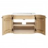 Modway Zia 24" Wall-Mount Bathroom Vanity with Marble Sink NaturalOpen