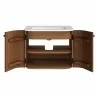 Modway Zia 24" Wall-Mount Bathroom Vanity with Marble Sink Walnut Open - Modway Zia 24" Wall-Mount Bathroom Vanity with Marble Sink Walnut Open