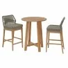 Modway Wellspring 3-Piece Outdoor Patio Teak Wood Bar Set Natural - Modway Wellspring 3-Piece Outdoor Patio Teak Wood Bar Set Natural