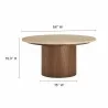 Modway Kioni Round Travertine Coffee Table  - Modway Kioni Round Travertine Coffee Table 