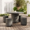 Modway Brion Indoor - Outdoor Patio Concrete 5 Piece Dining Table Gray 2