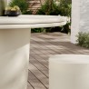 Modway Brion Indoor - Outdoor Patio Concrete 5 Piece Dining Table White