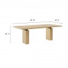 Modway Piston 82" Rectangular Wood Dining Table