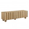 Modway Sorren Scalloped 54" Wood TV Stand Natural Side